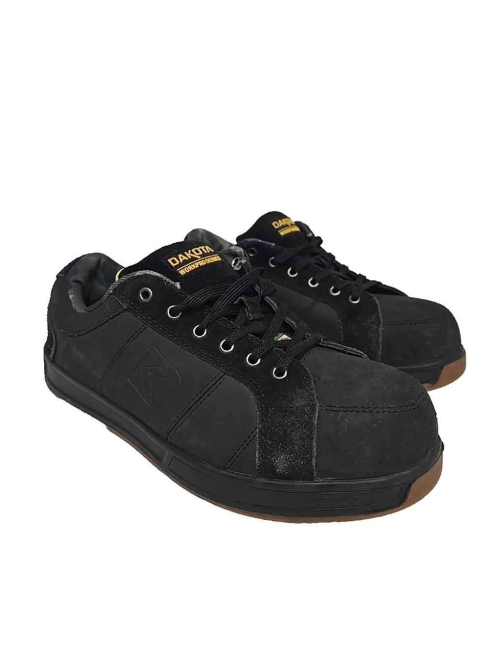 DAKOTA Men's Steel Toe Steel Plate Skate Safety Work Shoes 3613 Black Size 11M